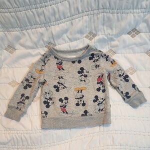 Gap Baby Disney Mickey Mouse Lightweight Sweatshirt/Pullover |18-24 months